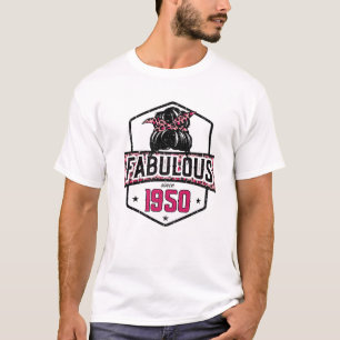 Camiseta Fabuloso Desde 1950 72º Aniversário Leopard Mess