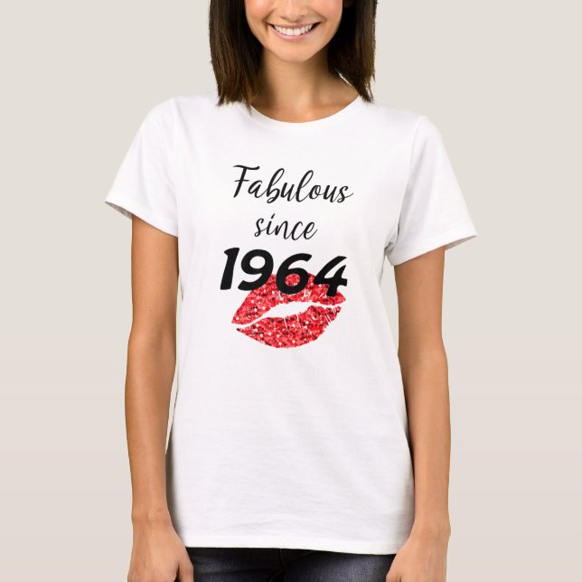 Camiseta Fabuloso Desde 1964 Capítulo 58 Aniversário Gifts  (Frente)