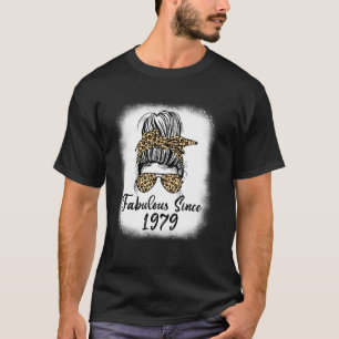 Camiseta Fabuloso Desde 1979 Leopard Coque Desarrumado Vida