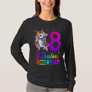 Camiseta Fabuloso Desde 2014 Crianças 8º aniversário de 8 a