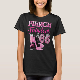 Camiseta Fabuloso e 65 anos, 65 dias de idade, saltos altos