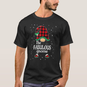 Camiseta Fabuloso Gnome Xadrez de Búfalo Família Correspond