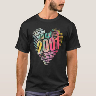 Camiseta Fabuloso May Girl 2001 Uma Adorável Birt De rua Bi