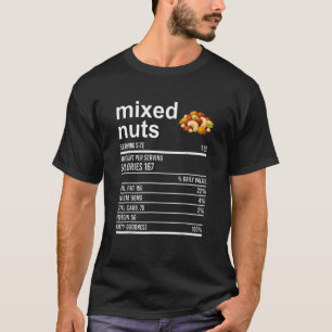 Camiseta Fac Nutrição de Loucos Mistos de Roupa de Comida d