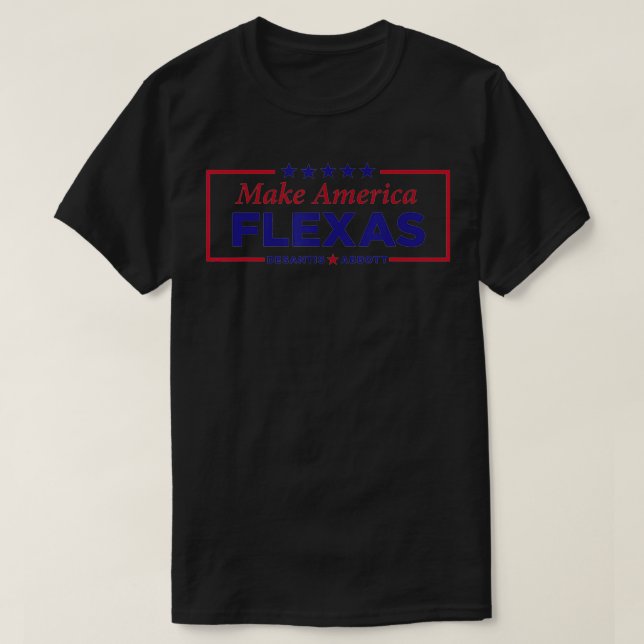 Camiseta Faça a América voar 2024 Desantis Abbott (Frente do Design)