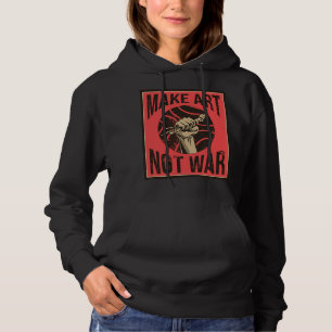Camiseta Faça a arte não entrar em guerra com o punhal arti
