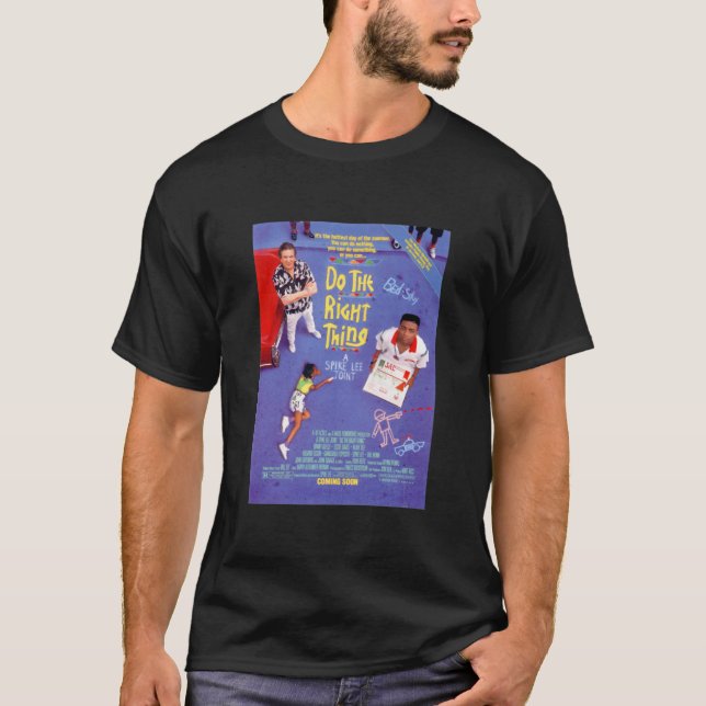 Camiseta Faça a coisa certa Poster de filme clássico (Frente)