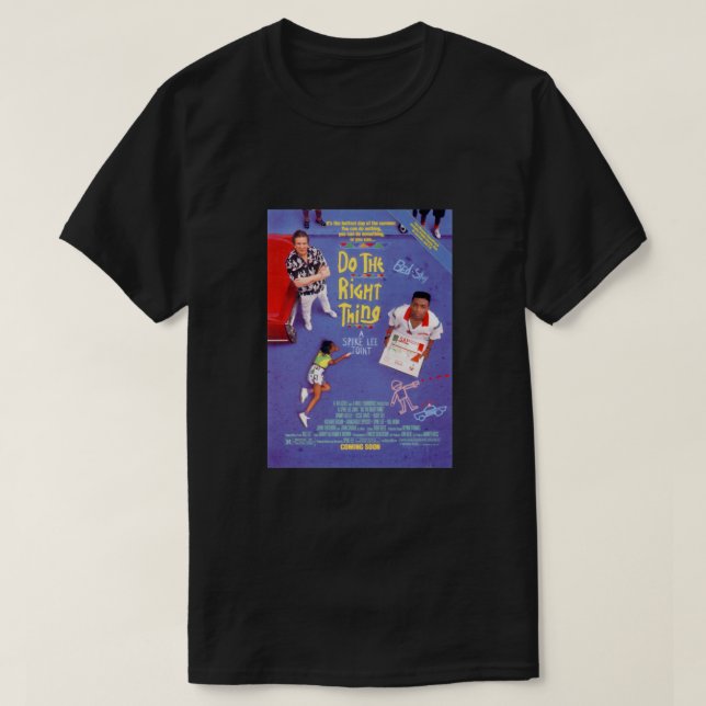 Camiseta Faça a coisa certa Poster de filme clássico (Frente do Design)