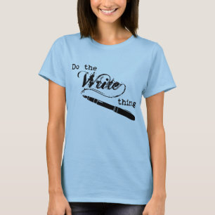Camiseta Faça a coisa da escrita