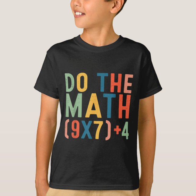 Camiseta Faça a Conta 67 Seis Sete Meme Professor Aluno Hom (Frente)