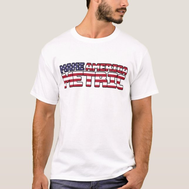 Camiseta Faça a Métrica Americana - Sinalizador Americano - (Frente)