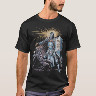 Camiseta Faça a Paz com o Mal Arcanjo Miguel Jesus