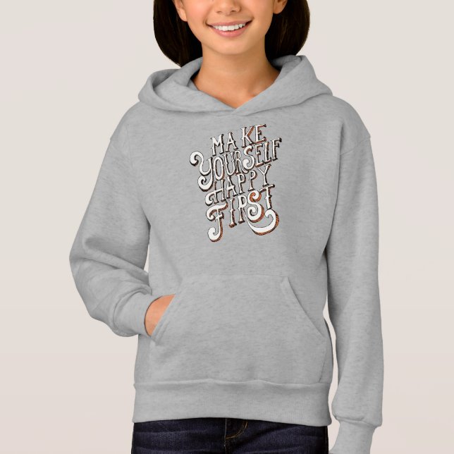 Camiseta Faça a Si Mesmo Feliz Primeiro (Frente)
