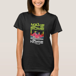 Camiseta Faça Algum Fone De Cabeçalho Turnável Do Dj Music 