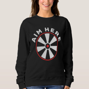 Camiseta Faça Aqui Um Jogo Humorístico De Dart Jogando Espo