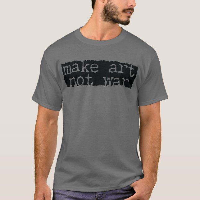 Camiseta Faça Arte, Não Guerra (Frente)
