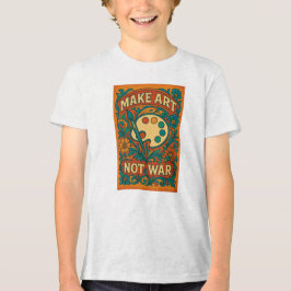 Camiseta Faça arte, não guerra -