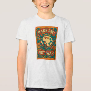 Camiseta Faça arte, não guerra -