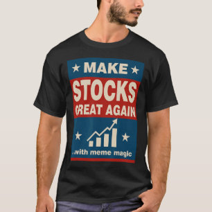 Camiseta Faça as Ações Grandes Novamente Trump Nova Economi