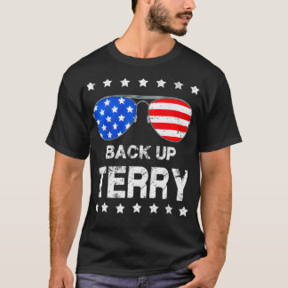 Camiseta Faça backup do Terry 4 de julho EUA Bandeira Óculo
