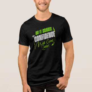 Camiseta Faça com Medo - Inspiração de Confiança Motivacion