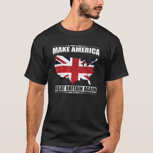 Camiseta Faça com que a América Excelente a Grã-Bretanha vo (Frente)