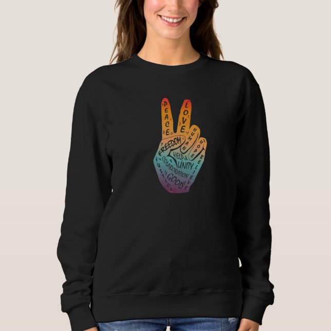 Camiseta Faça com que a paz não seja guerra - sinal de paz  (Frente)