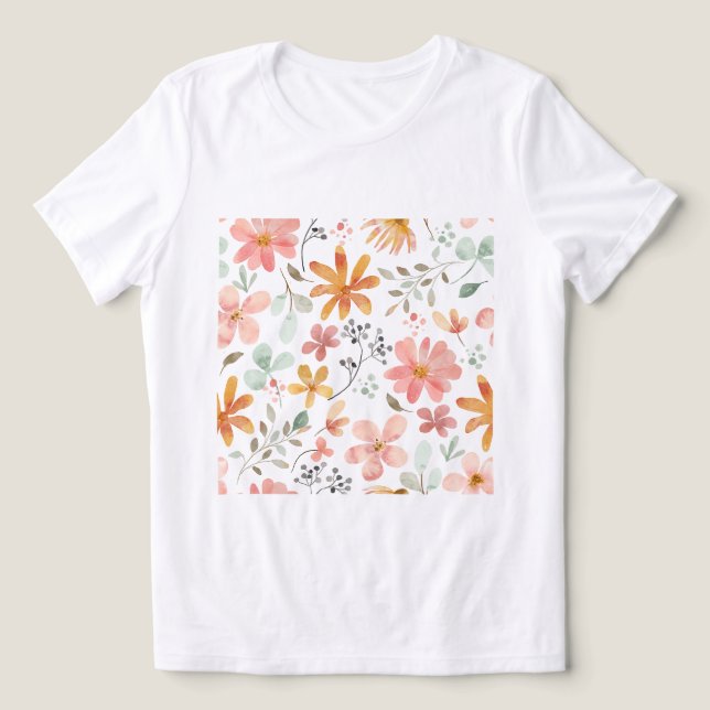 Camiseta Faça com que as suas próprias flores do Artsy Arts (Design frontal)