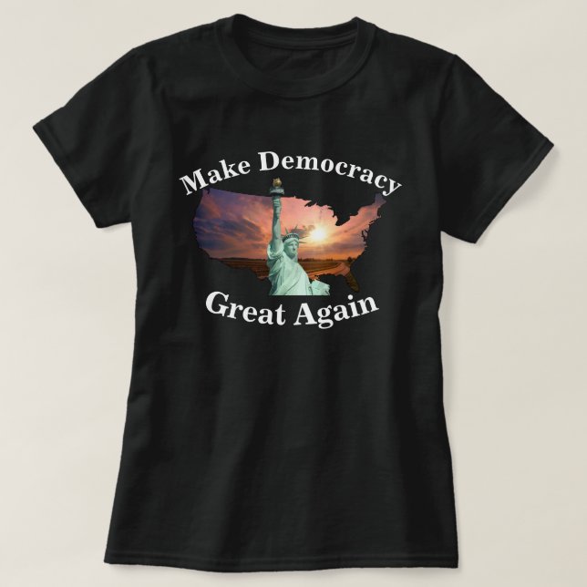 Camiseta Faça Com Que O Excelente Da Democracia Se Inscreva (Frente do Design)