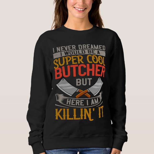 Camiseta Faca Comprada Faca Cortadora de Carne Carniceiro (Frente)
