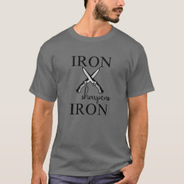 Camiseta Faca Cristã de Ferro Afia Ferro