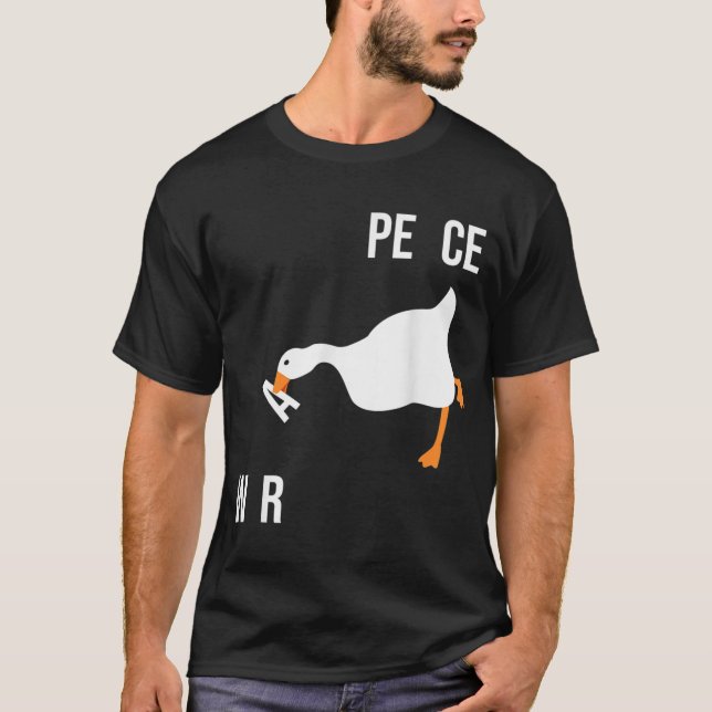 Camiseta faça da guerra não a paz meme sem título meme goos (Frente)