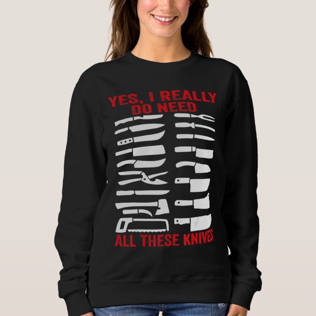 Camiseta Faca de Açougueiro   Sim Eu Realmente Preciso de T (Frente)