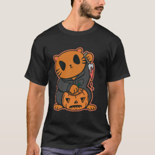 Camiseta faca de bombeiro de gato sanduíche