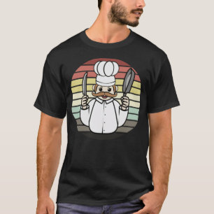 Camiseta Faca de Chef Epert Culinária e Panorama de Cozinha