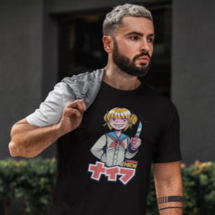 Camiseta Faca de Menina de Anime