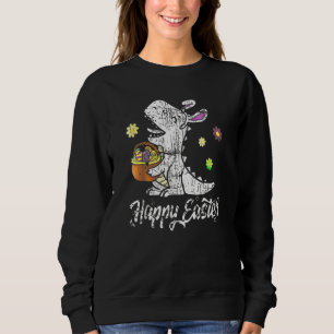 Camiseta Faca De Ovos Bunny Rex Dinossauro Dia Do Felz pasc