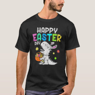 Camiseta Faca de Ovos do Dia do felz pascoa Coelho T Rex Di