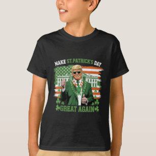 Camiseta Faça Excelente De Dia de São Patrício Novamente Na