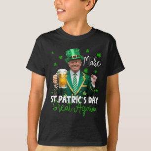 Camiseta Faça Excelente De Dia de São Patrício Novamente No