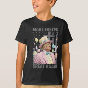Camiseta Faça Excelente Páscoa Novamente Engraçado Presiden
