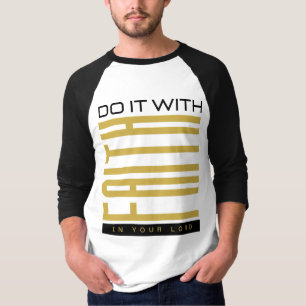 Camiseta Faça isso com a Faith Biblical Men 3/4
