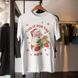 Camiseta Faça isso pelos Papais noeis do Ho Engraçado Rude 