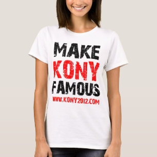 Camiseta Faça Kony famoso - Kony 2012