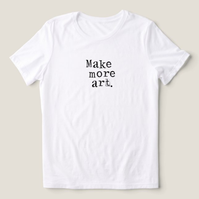 Camiseta Faça Mais Arte (Design frontal)