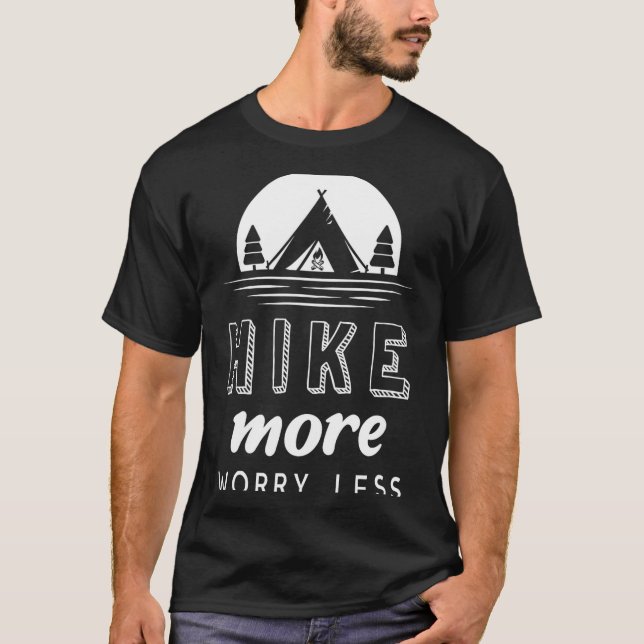 Camiseta Faça mais caminhadas e se preocupe menos  (Frente)