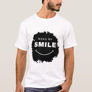 Camiseta faça-me sorrir, homens e mulheres, Tshirt
