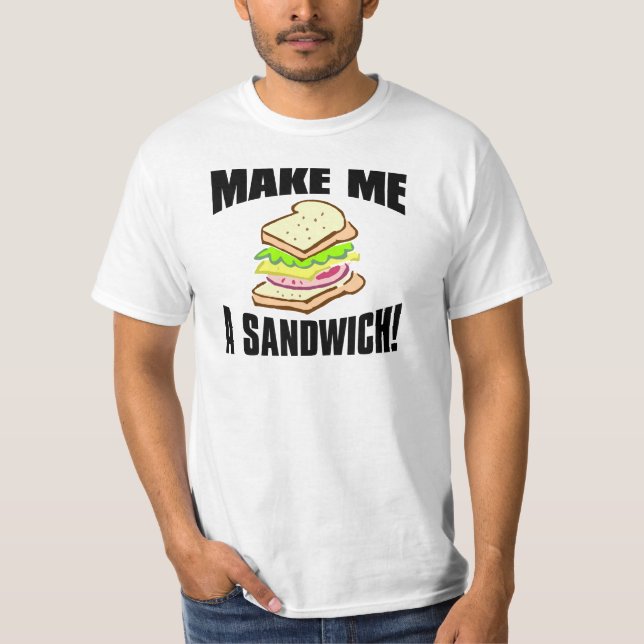 Camiseta Faça-me um sanduíche (Frente)
