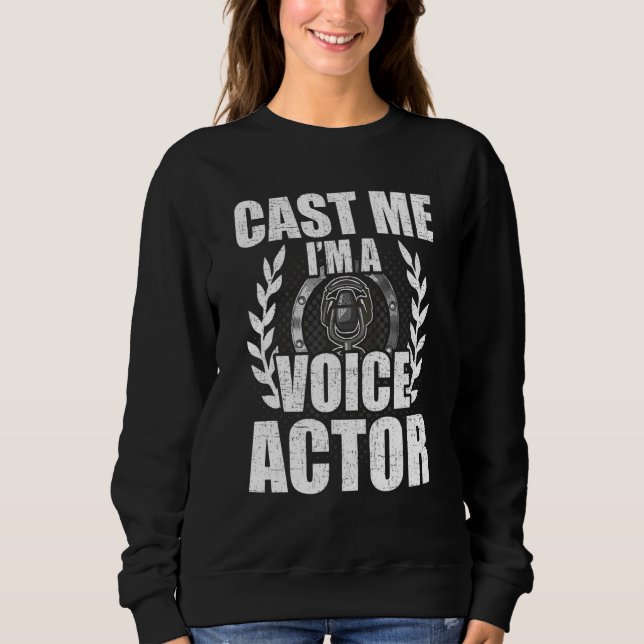 Camiseta Faça-me uma Atriz de Ator de Voz (Frente)