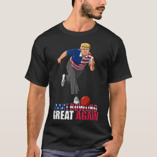 Camiseta Faça o Boliche Grande Novamente - Gif engraçado de